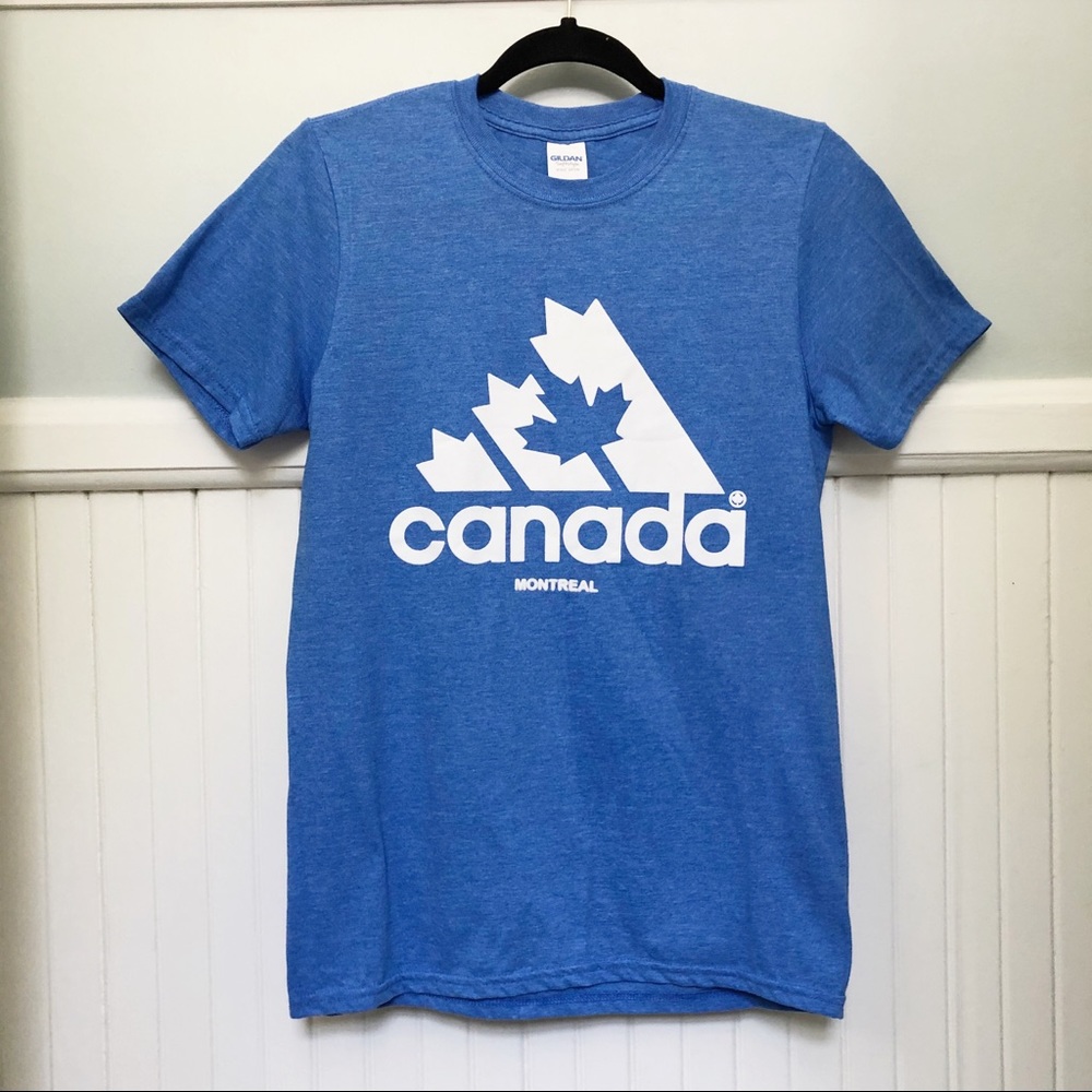Canada Montreal Graphic Logo Soft Blue T-Shirt